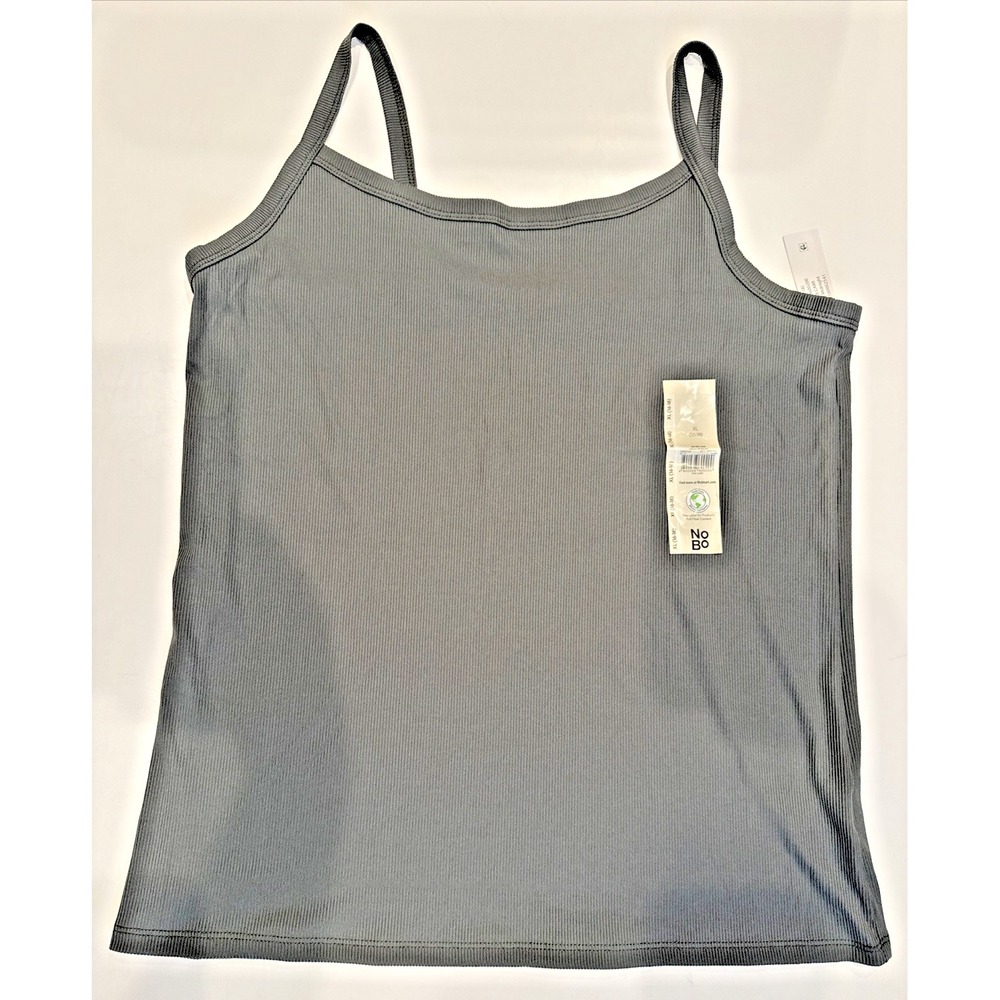No Boundaries Ribbed Cami Green XL Extra Large 16-18 NWTs